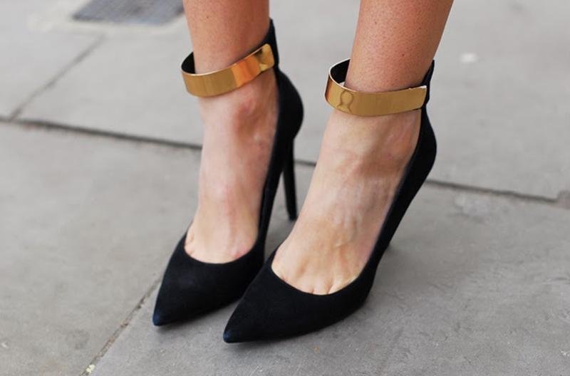 Women ZARA Heels Black Suede 41