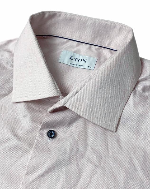 Herren Eton Hemd Rosa Baumwolle XXL