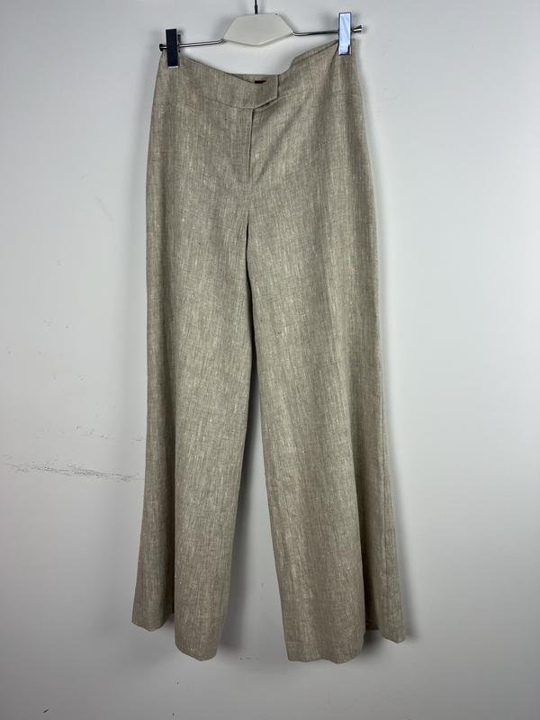 Women Hobbs Trousers Beige Linen M