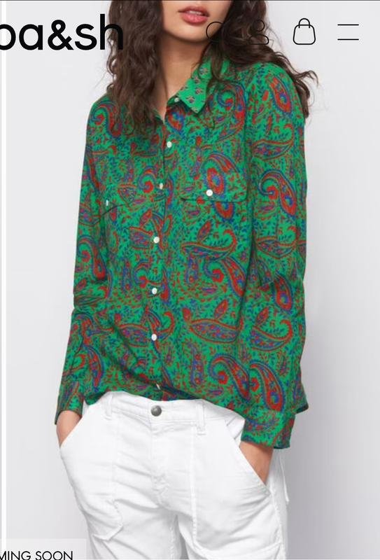 Donna Ba&sh Camicia Verde Cotone XS