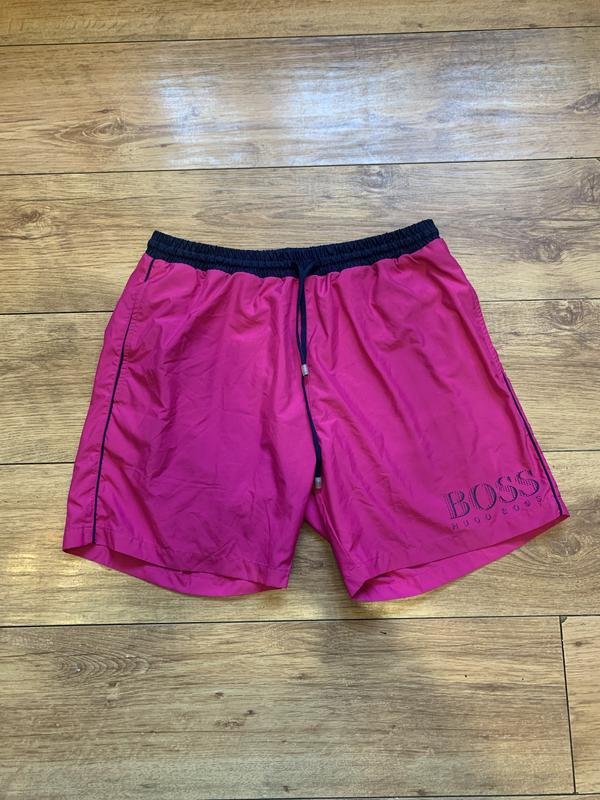 Herren Hugo Boss Shorts Lila Polyester M