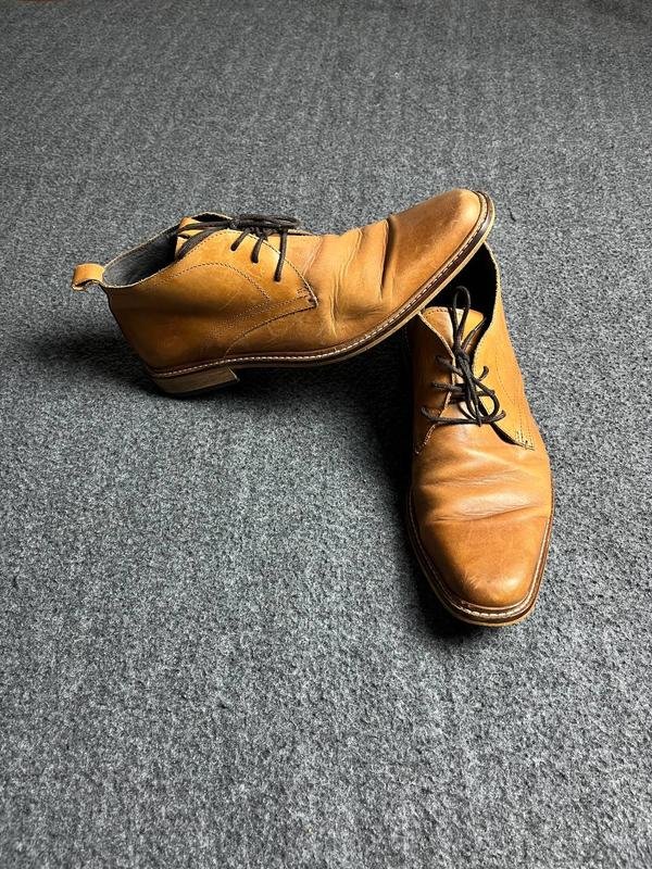 Herren Dune London Absätze Braun Leder 43