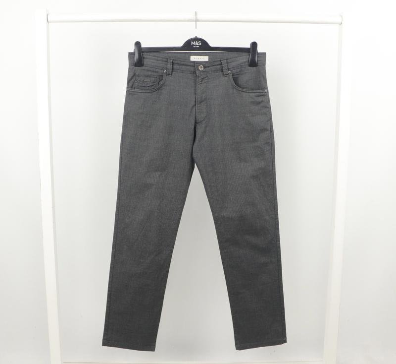 Homme Bugatti Pantalon Gris Coton 32