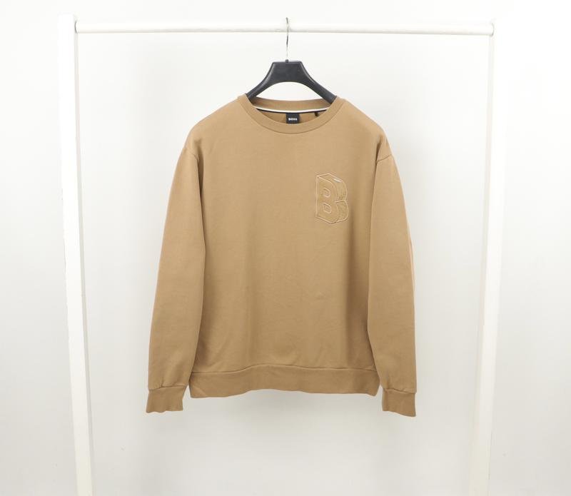 Herren Boss Sweatshirt Beige Baumwolle L