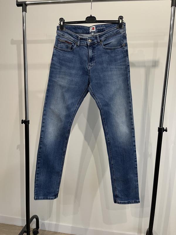 Herren Tommy Hilfiger Jeans Marineblau Baumwolle