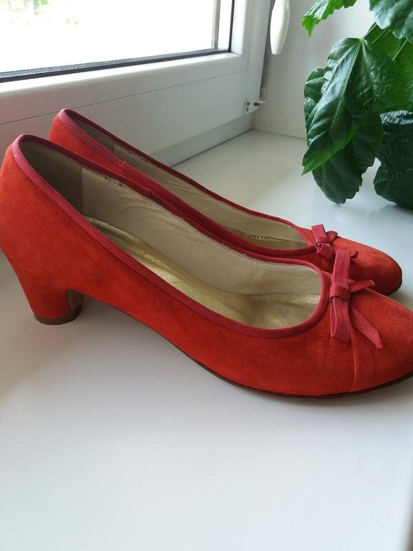 Donna Vero Cuoio Tacchi Rosso Camoscio 35.5