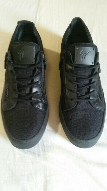 Herren Giuseppe Zanotti Absätze Schwarz Leder 44.5