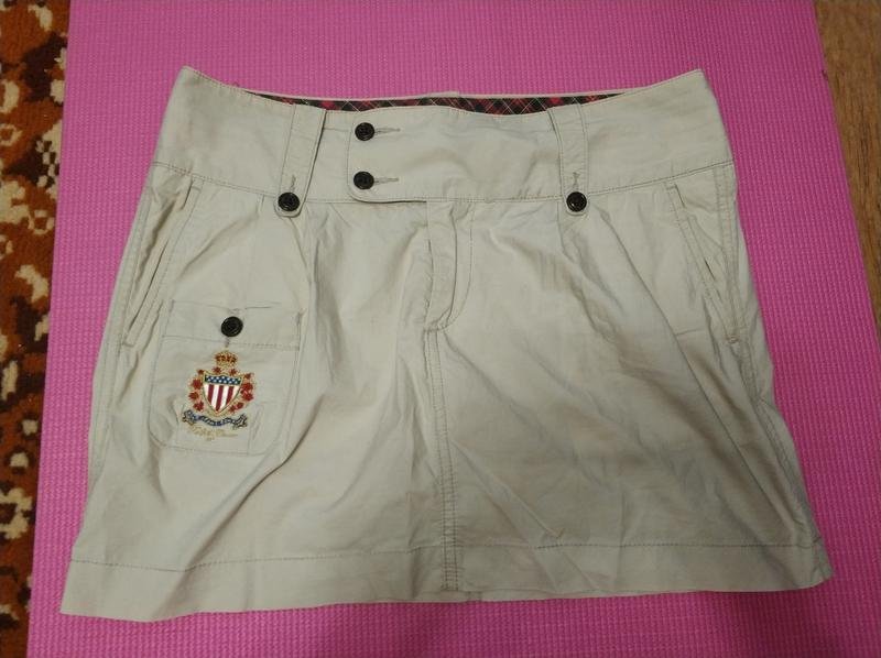 Женская Polo Jeans Юбка Бежевый Хлопок 38