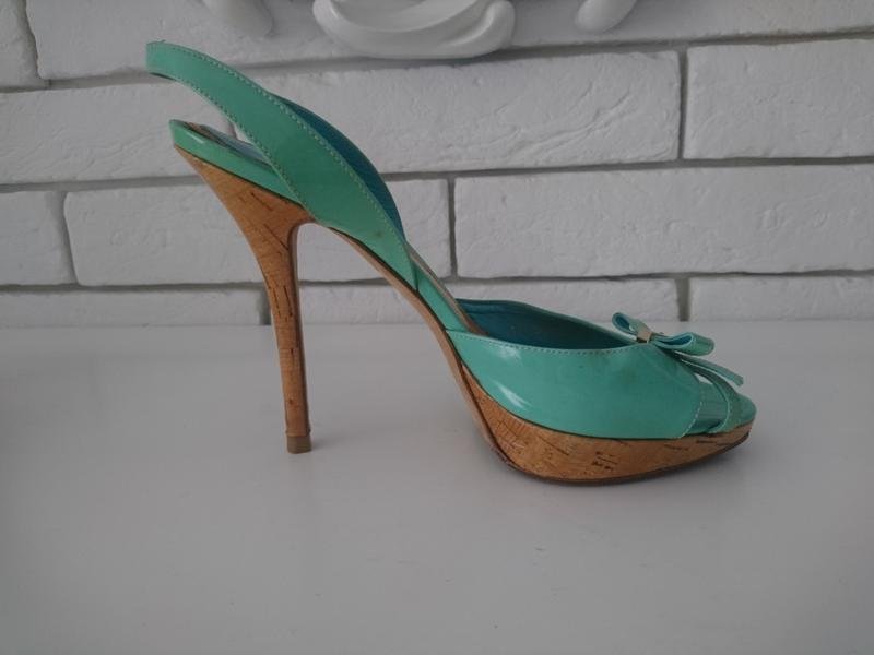 Women Christian Dior Heels Turquoise 36