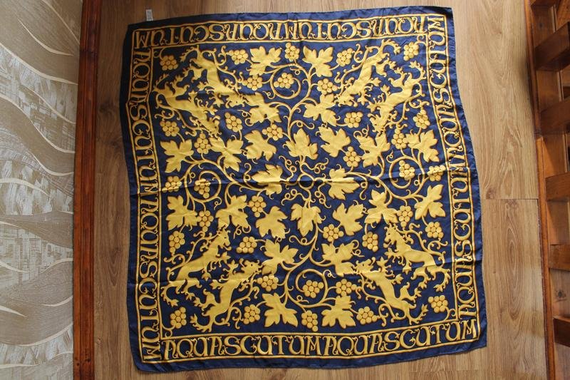 Women Aquascutum Scarf Navy One size