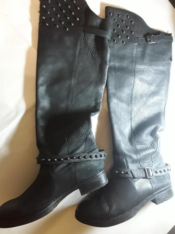 Women Ash Boots Black Leather 38