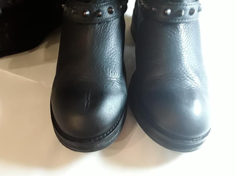 Women Ash Boots Black Leather 38