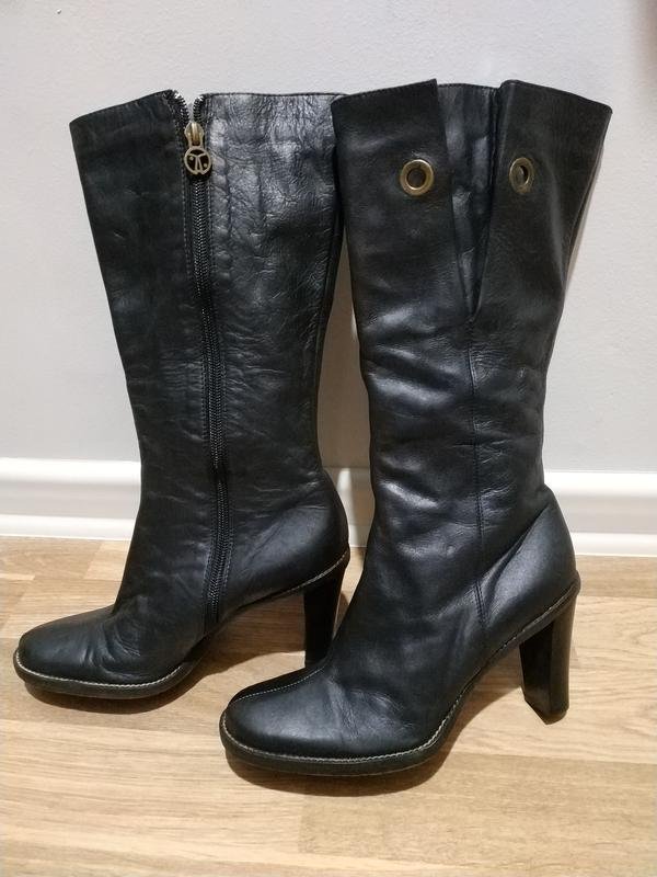 Damen Coccinelle Stiefel Braun Leder 36