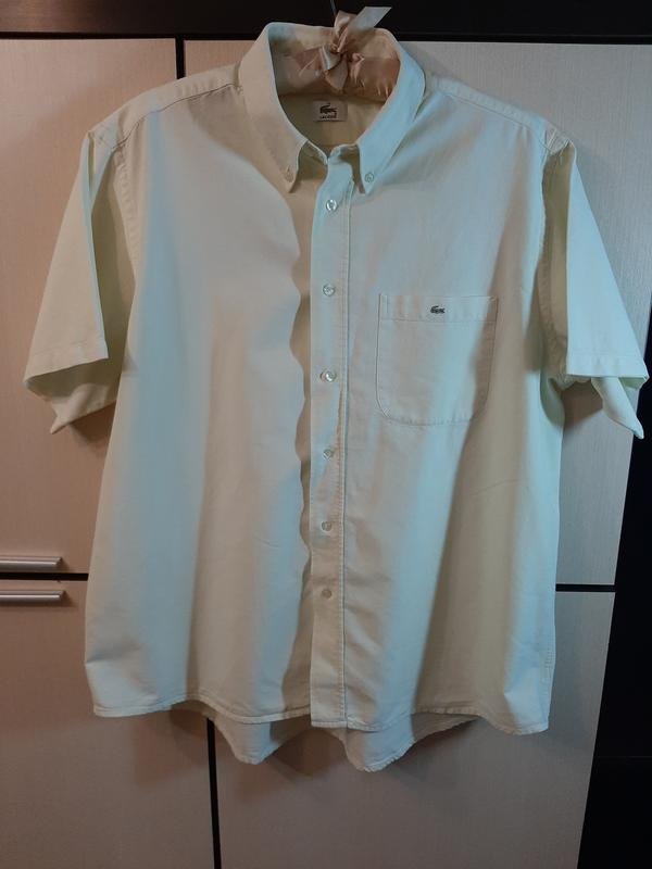 Homme Lacoste Chemise Jaune 42 / XL / 50