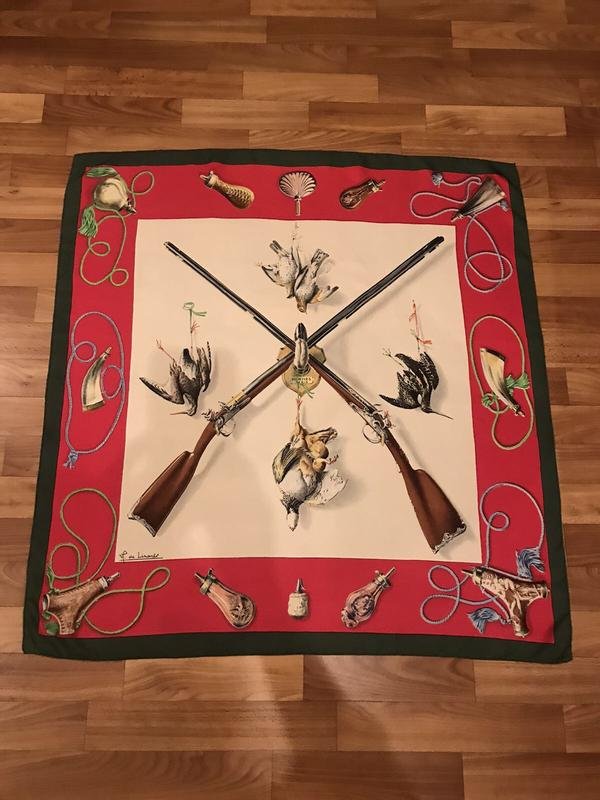 Women Hermes Scarf Red One size