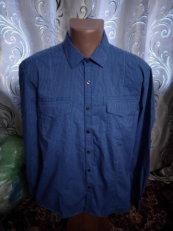 Herren Kenneth Cole Hemd Marineblau Baumwolle 42 /