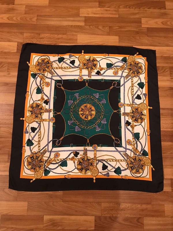 Women Hermes Scarf White One size