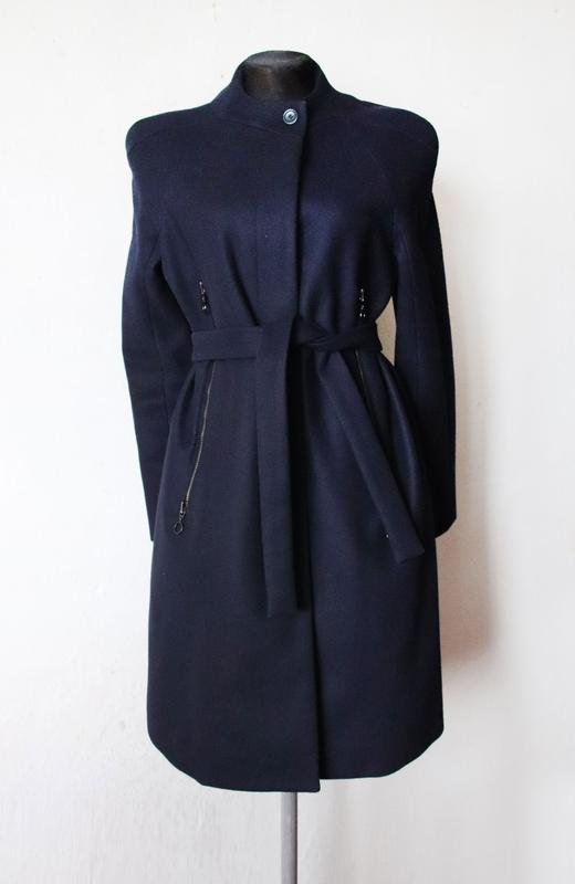 Damen Cacharel Mantel Schwarz Wolle 38