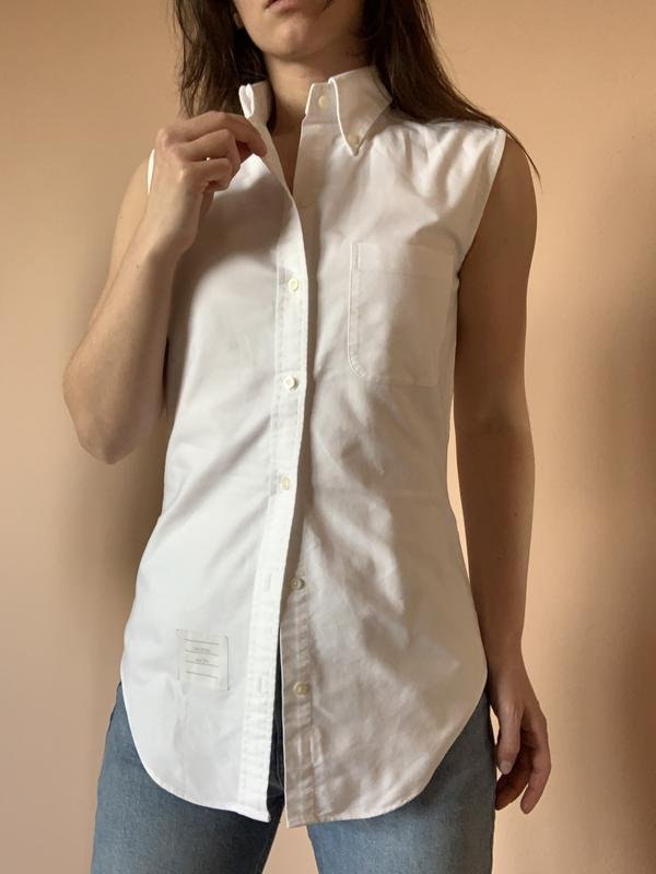 Donna Thom Browne Camicia Bianca 38 / M / 46