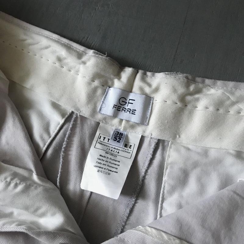 Men Gianfranco Ferre Trousers Silver Cotton 38 /