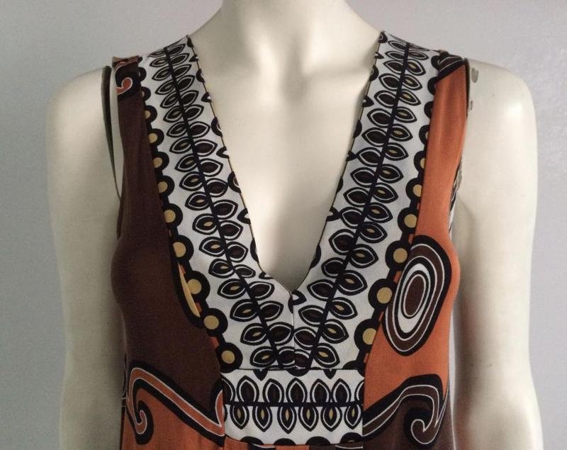 Damen Tibi Kleid Senfgelb Seide 36