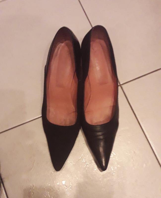 Women Dirk Bikkembergs Heels Black Leather 8.5