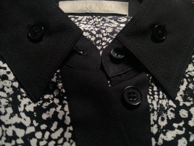 Damen Jason Wu Bluse Schwarz Seide 36 / S / 44