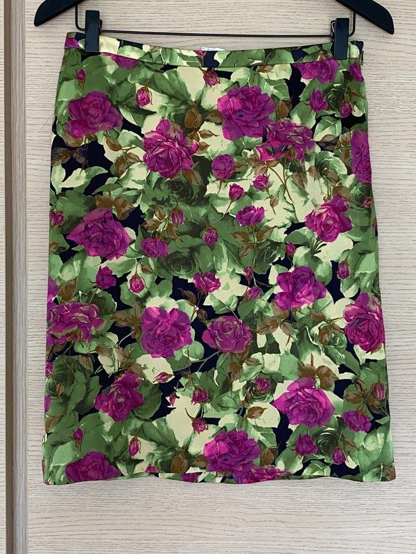 Женская Німеччина Юбка Разноцветный Шёлк 36