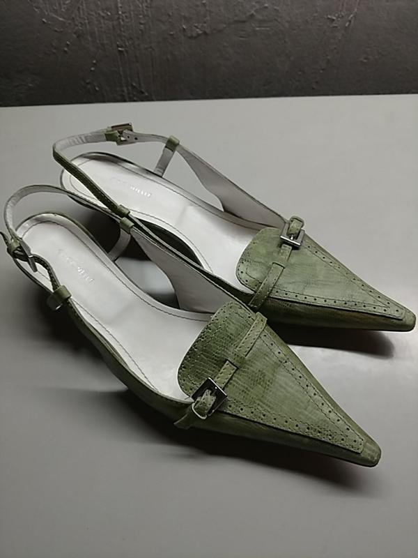 Damen Coccinelle Absätze Khaki Leder 36.5