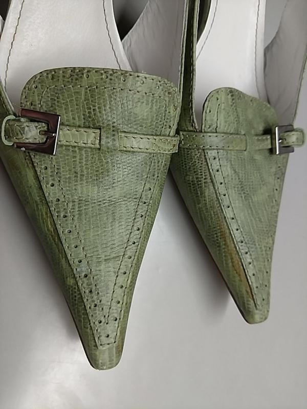Damen Coccinelle Absätze Khaki Leder 36.5
