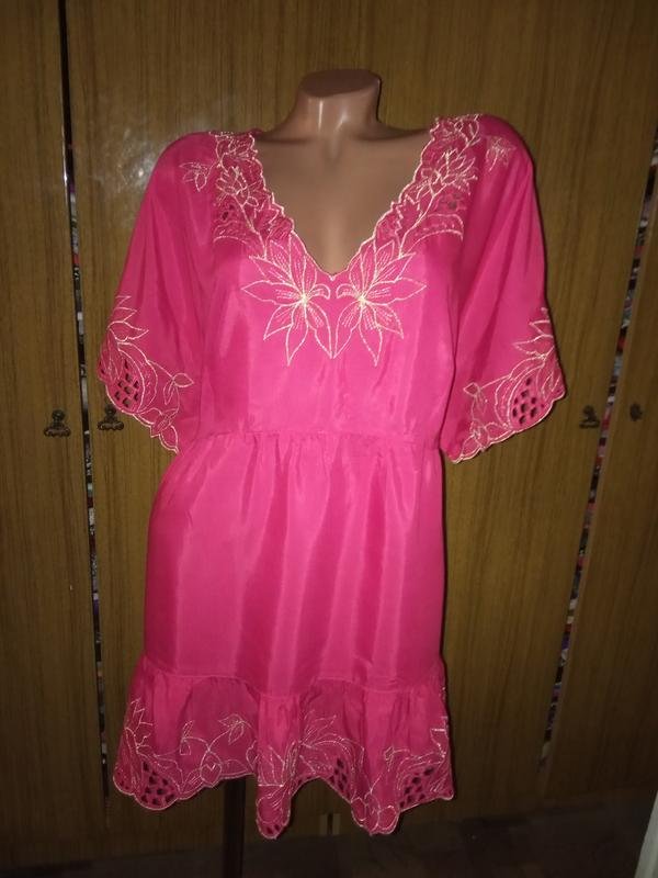 Femme Robe Rose Viscose 50 / 4XL / 58