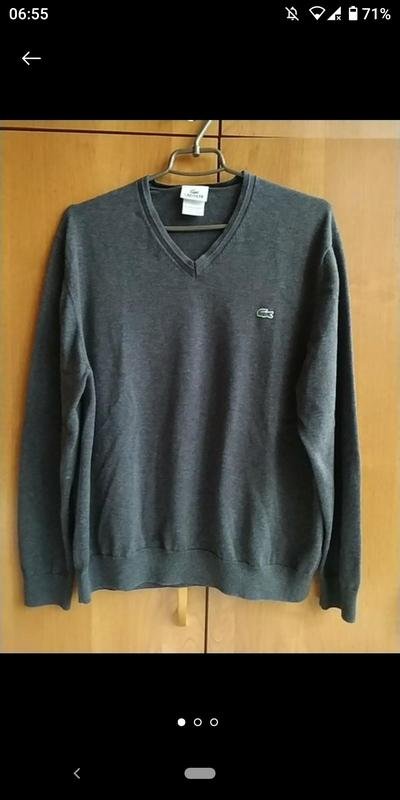 Homme Lacoste Pull Gris 44 / XXL / 52