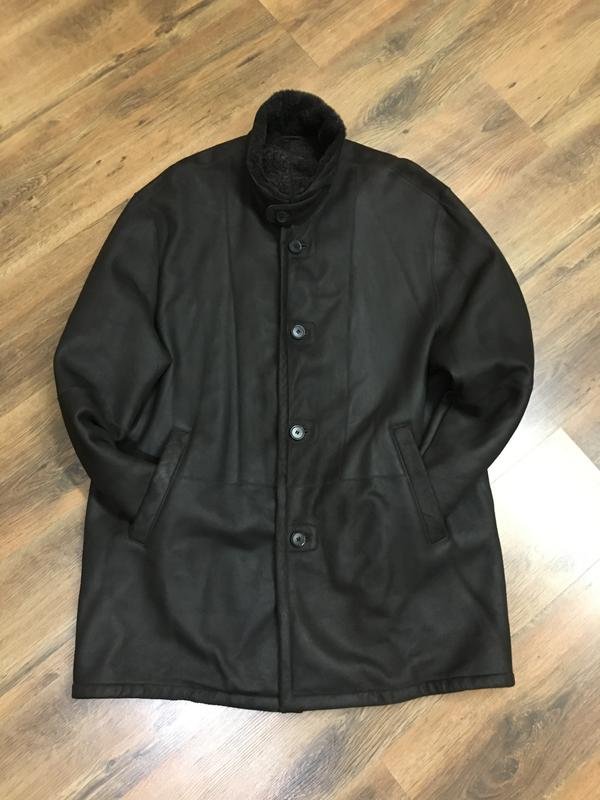 Homme Brioni Manteau en Peau de Mouton Marron 44 /