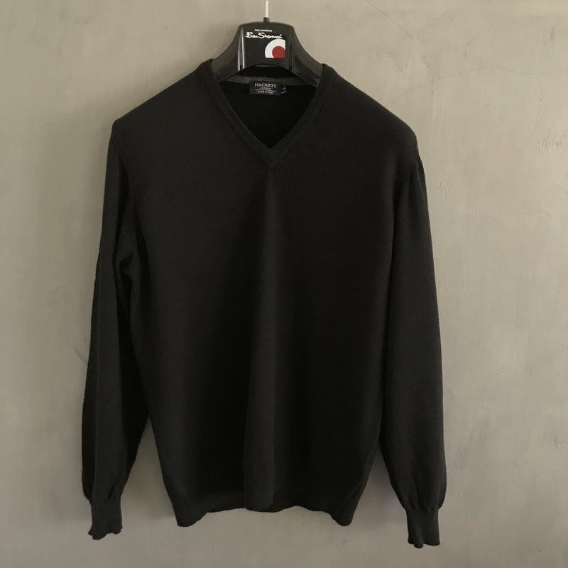 Men Hackett Pullover Black Cashmere 40 /L / 48
