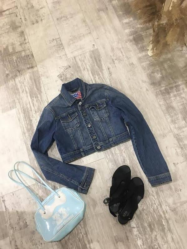 Femme Gran Sasso Veste Bleu Marine Denim 34 / XS /