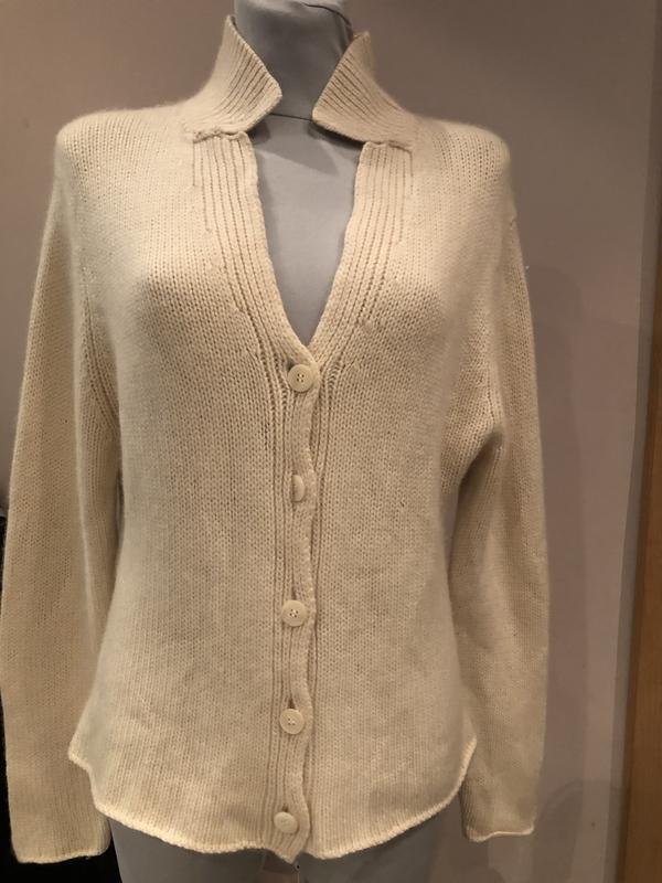 Женский Christopher Kane Свитер Белый Кашемир 44 /