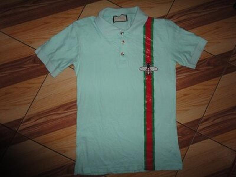 Uomo Gucci T-shirt Turchese Cotone M