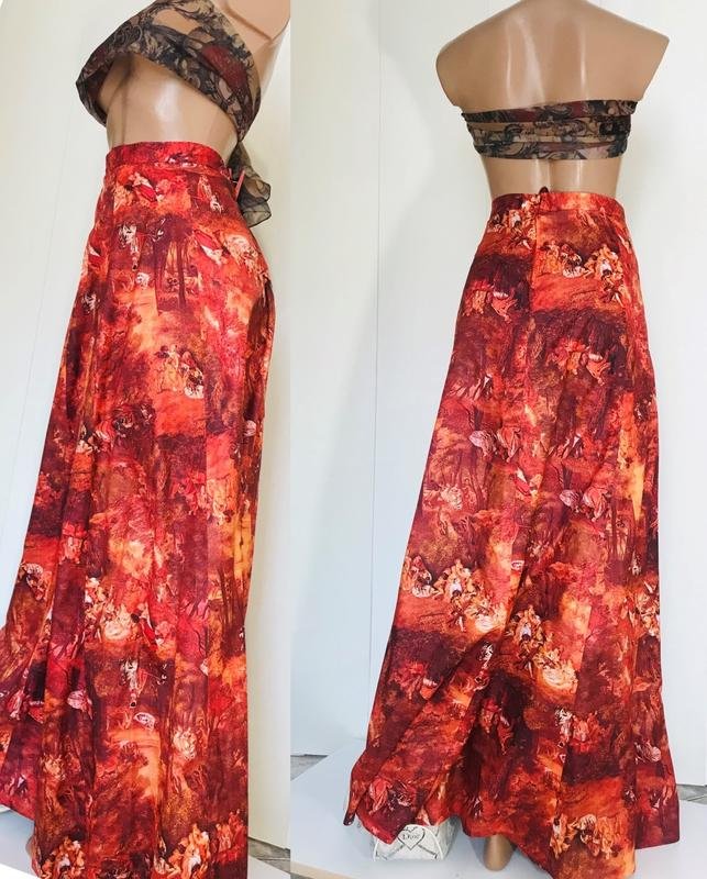 Женская Dior Юбка Коралловый 40 / L / 48