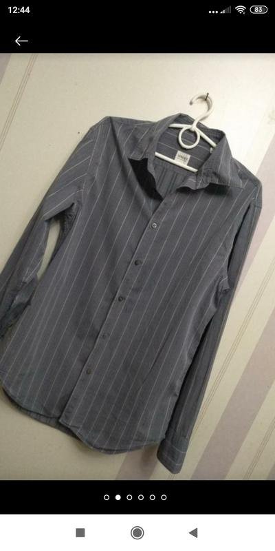 Uomo Giorgio Armani Camicia Grigia Cotone 38 / M /