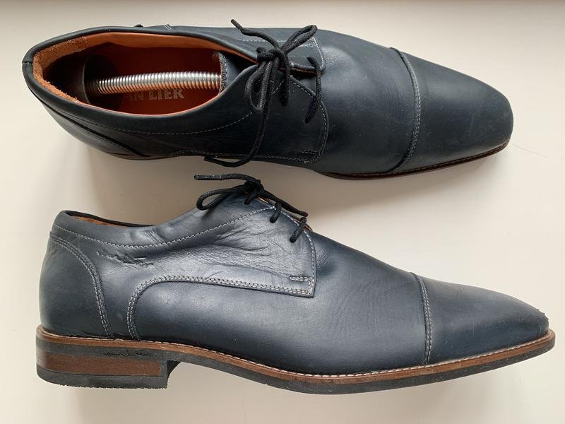 Herren Dries Van Noten Absätze Marineblau Leder