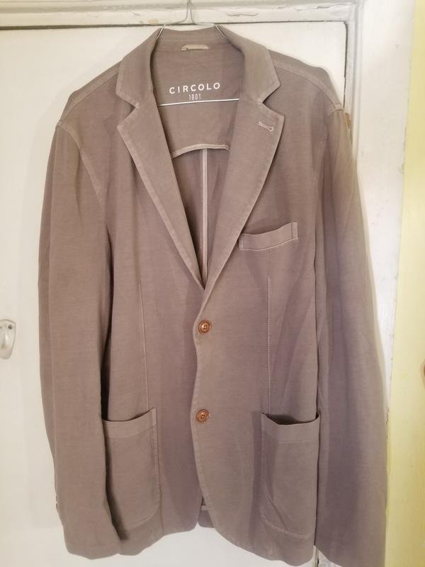 Мужской Circolo 1901 Пиджак Бежевый Хлопок-Эластан