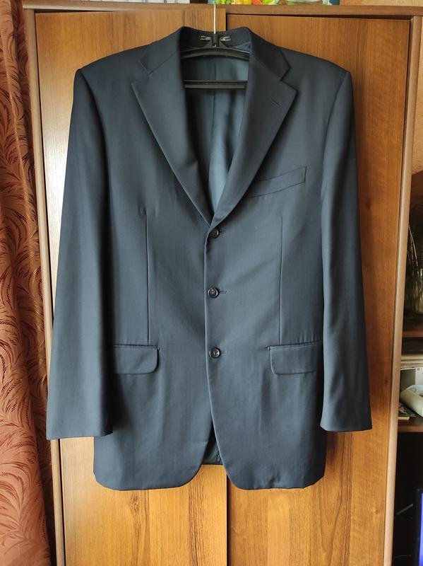 Homme Corneliani Blazer Bleu Marine Soie Laine 40