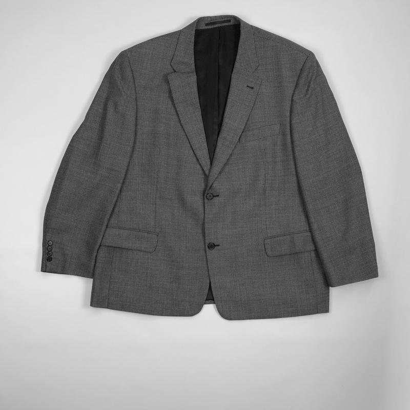 Herren Roy Robson Sakko Grau Wolle 40 /L / 48