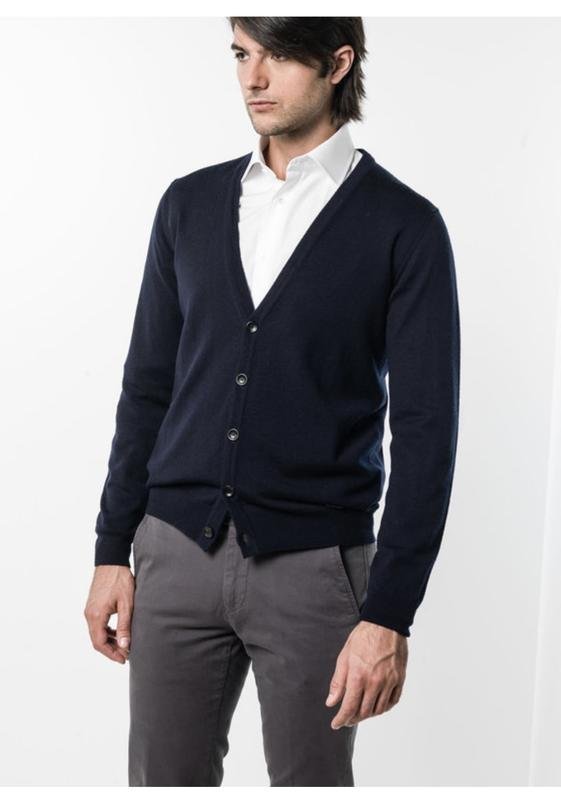 Homme Emporio Armani Pull Bleu Marine Laine 46 /