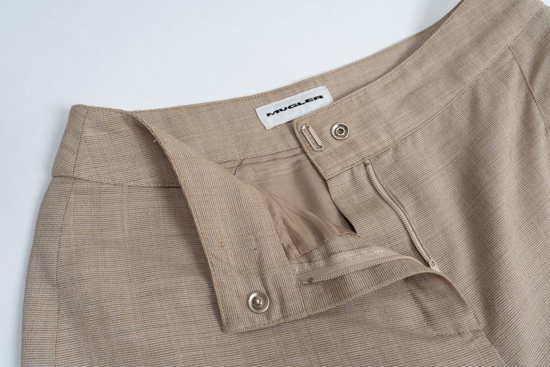 Femme Mugler Pantalons Rose Viscose 36 / S / 44