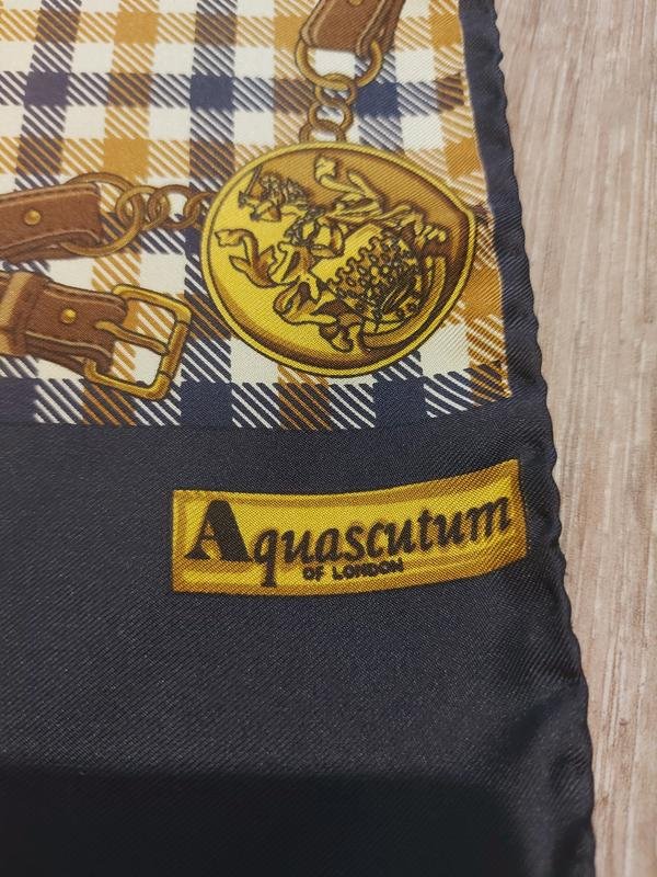 Men Aquascutum Scarf Navy One size