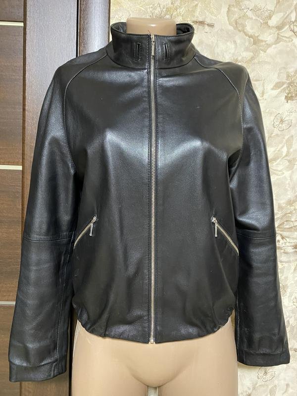 Damen Le Silla Jacke Schwarz Leder 36 / S / 44