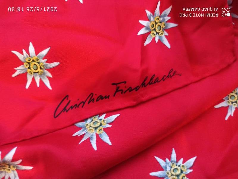 Женский Christian Louboutin Шарф Красный Один