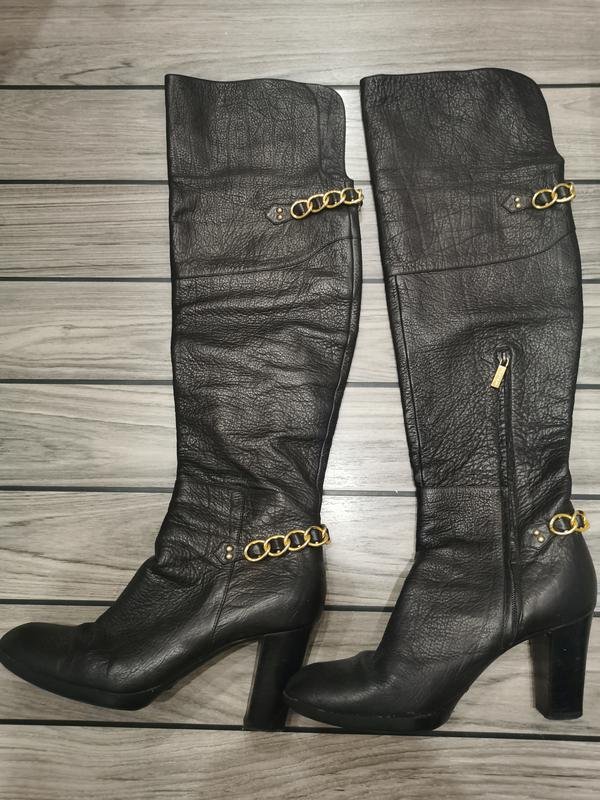 Damen Casadei Stiefel Schwarz Leder 40