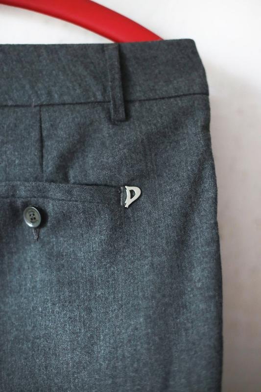 Femme Dondup Pantalon Gris Laine 36